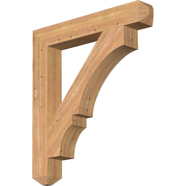 Ekena Millwork Balboa Craftsman Smooth Bracket, Western Red Cedar, 5 1/2"W x 38"D x 42"H BKT06X38X42BOA04SWR - main